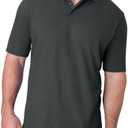 Hanes Men’s X-Temp Short Sleeve Polo Shirt, Midweight Men's Shirt , size 4XL