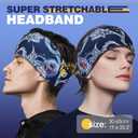 LC-dolida Sleep Headphones Bluetooth Headband Sleeping Wireless Headband Headphones with Thin HD Stereo Speakers Perfect for Side Sleepers, Sport, Yoga, Travel