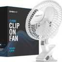 NEXAIR 6-Inch Clip on Fan, 360 Degree Rotation, Two Speed Portable Clip Fan With Strong Clamp Grip, Quiet Operating Desk Fan Plug-in AC Made Of Durable Material, Great For Bedroom, Office, Living Room