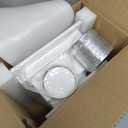 12" Ultra Quiet Bathroom Exhaust Fan with 6500K LED Light, 1.0 Sone 120 CFM, 10x10 Mount, 1500 LM Ceiling Ventilation Fan, Energy Efficient (6500K LED-W)