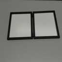 THCASITO 5x7 Double Picture Frame Vertical Wooden Hinged Photo Frame 2 Opening Folding Collage with Definition Glass, Black