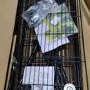 BestOffice 4-Shelf Adjustable Storage Shelving Unit Metal Rack Wire Shelf 600Lbs Capacity with 4 PP Sheets 18L x 12W x 44H for Laundry Bathroom Kitchen Garage,Black