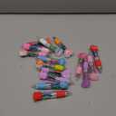16Pcs 4 in 1 Mini Valentines Multicolor Ballpoint Pens Cartoon Cute Pens Bulk for Kids Retractable Ballpoint Pen 0.7mm for School Home Office Stationery or Fun for Children