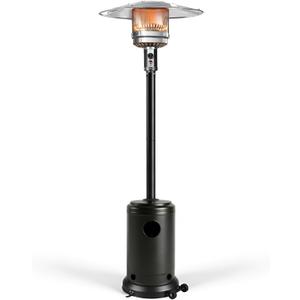 Ignovate 50,000 BTU Outdoor Propane Patio Heater with Wheels – Durable Powder-Coated Steel Gas Heater with Easy Ignition & Safety Shut-Off for Patio, Backyard, Garden, Restaurant