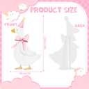 4 Feet One Silly Goose Party Decoration 1st Birthday Silly Goose Cardboard Cutout Standup Photo Props Party Back Drops for 1st Birthday Baby Shower Party Supplies (Pink)