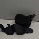 SARISUN Travel Pillows for Airplanes, Airplane Pillow for Long Flight, Airplane Head Strap with Eye Mask for Sleep, Travel Neck Pillow for Car Road Trip, 360 Support Headrest, Stop Bobblehead, Black