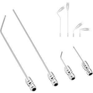 Pressure Washer Needle Nozzle Kit Stainless Steel Flush Wand Extension Spray Tips, 1/4" Quick Connect 1-2GPM For Washing Machine, AC Coil, Water Heater, Auto Detailing, Appliance Cleaning