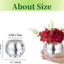Disco Ball Vases for Table Centerpieces - Hewory 12pcs Silver Mirror Glass Planters Flower Pot Containers, Bulk Disco Balls Bowl Candle Holders for Wedding Bridal Shower Birthday Events Party Decor