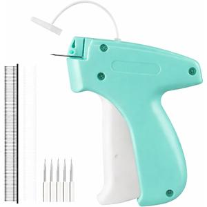 Stitch Gun for Clothes, Handheld Stitch Gun Quick Clothing Fixer, Portable Tagging Gun for Home & Retail Use, Includes 6 Needles,1000 Black & 1000 White Fasteners (Blue,1pcs+2000tag)