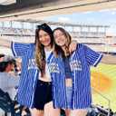 Baseball Jersey for Women Baseball Shirt: Baseball Graphic Button Down Plain Tshirts Sports Active V Neck Tee Tops (Blue, L)