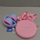 Kids Bluetooth Headphones with Active Noise Cancelling, Wireless Over-Ear Headphones for Boys Girls, Foldable, Adjustable, 40H Playtime, Mic for School Travel (Purple Blue)