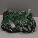 Christmas Garland with Lights, Battery Powered 8 Lighting Modes, 9FT 50 LED Luminous Christmas Decorations Indoor Home Decor.