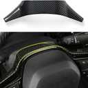 for Honda Civic 2022 2023 2024 11th Gen Accessories ABS Carbon Fiber Decals Interior Stickers (Steering Wheel Back Cover)