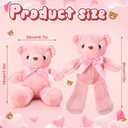 Aoriher 6 Pcs Bears Stuffed Animal Bulk Adorable and Cuddly Soft Cute Plush Gifts for Girlfriend Baby Shower Graduation Birthday Wedding Party Favors(Beige, Brown, Pink)