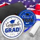 Graduation Party Supplies Kit Serves 50 - Graduation Party Blue Class of 2026 Tableware Disposable Dinner Plates Dessert Plates and Napkins for Congrats Grad Party Decorations