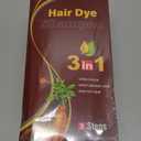 Ivnil Coffee Hair Dye Shampoo 3 in 1 Instant Color for Grey Coverage Seimi Permanent for Women/Men (Coffee)