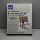 Medline Bed Assist Bar with Storage Pocket, Height Adjustable Bed Rail for Elderly Adults, Assistance for Getting In and Out of Bed at Home