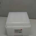 IRIS USA 5" x 7" Photo Storage Box Craft Keeper, Transparent Protection Container with 6 Organization Holder Cases for Pictures, Tasks, Scrapbooking, Stationery Storage, Clear