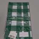 Kesfey 3 Packs Green and White Checkered Tablecloths 54 x 108 Inches Disposable Plastic Gingham Tablecovers Waterproof Rectangle Picnic Party Table Covers for Birthday Party Supplies Christmas