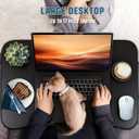 Fayquaze Laptop Bed Table, Portable Foldable Laptop Bed Desk with Storage Drawer and Cup Holder, Lap Desk Lap Stand Tray Table Floor Table Serving Tray for Eating, Reading and Working