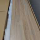 TIQLAB Electric Height Adjustable Standing Desk 47.223.6 inch, Sit Stand Desk with Splice Board, Memory Controller, White Frame & Maple Top Computer Workstation for Home Office