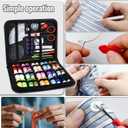 Sewing Kit, 100 Pcs Portable Mini Sewing Kit for Home Travel Sewing Accessories with 30 Color Thread, Tape Measure, Needles, Scissors and Other Accessories