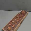 Yellow Mountain Imports Mancala Set with 17.3-Inch Solid Wood Board and Quartz Pebble Playing Pieces