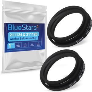 BlueStars 211124 & 211125 Washer Belt Assembly - Compatible with Whirlpool Maytag Jenn-Air Washers - Replaces 12112425 12112425VP 210024 AP4011179 PS2005284 22002570