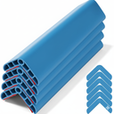 Wall Corner Edge Protector 4 Pack,1.57x1.57x23.62x0.28 inch Soft Baby Proof Corner Guards for Sharp Edges, Self-Adhesive Corner Protectors for Home, Kindergarten,Thickness-Blue 7mm(0.28 in)