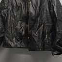 Faux Leather Jacket For Women Removable Hooded Moto Biker Outwear Coat, XXL