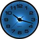 Night Light Wall Clocks Battery Operated, 12 Inch Silent Wall Clock for Bedroom Night Glow, Sound Control Luminous Wall Clocks for Living Room Decor, LED Wall Clock Modern for Kitchen Office