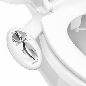 LUXE Bidet NEO 180 - Dual Nozzle, Self-Cleaning, Non-Electric Bidet Attachment for Toilet Seat, Adjustable Water Pressure, Rear & Feminine Wash, with Lever Control (White)