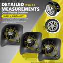 Duel Spinner Luggage Wheels Replacement for Suitcase, Wheels Parts Roller Suitcase Tourister Travel Trunk Caster Luggage Replacement Kit