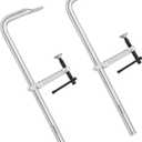 MAXPOWER 18 inch F Clamp, 4-3/4 inch Throat depth, Max Jaw Opening 18-inch Heavy Duty Clamps for Welding, Pack of 2