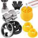 Electric Drill Compatible Pvc Pipe Threader Kit with Various Die Sizes, Pvc Pipe Threader Kit, Pvc Threader Set (Internal+ External)