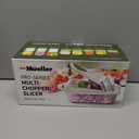 Mueller Pro-Series 10-in-1, 8 Blade Vegetable Chopper, Mandoline Slicer, Onion Mincer, Cutter, Dicer, Veggie Chopper with Container, Kitchen Essentials & Gadgets, House Warming Gifts New Home, Green