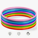 Plastic Toss Rings Kids Ring Toss Game Carnival Rings for Speed and Agility Practice Games