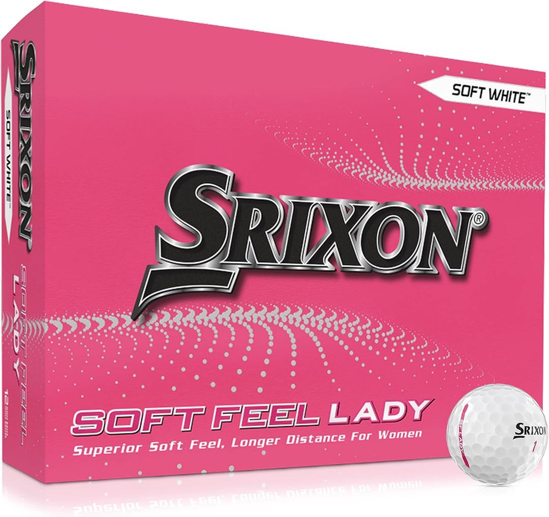 Srixon Soft Feel Lady Golf Balls, Soft Feel Lady 8, White Srixon Soft Feel Lady Golf Balls, Soft Feel Lady 8, White