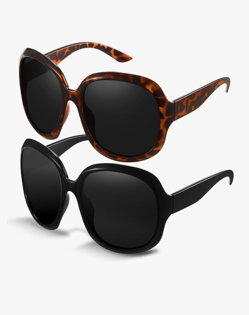 miyya Bug Eye Oversized Polarized Sunglasses Womens, Trendy Retro Sun Glasses for Women 2025, Oversized UV Protection Shades