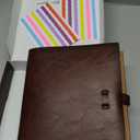 Photo Album 4x6 200 Photos, Genuine Leather Photo Albums with Writing Space with 30 Writing Paper, Travel Family Wedding Kids Graduation Ultrasound Baby Picture Album Scrapbook Photo Album (Simple)