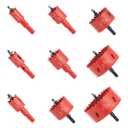 Bi-Metal Hole Saw Kit - 9 Pcs General Purpose Hole Saw Drill Bits, Sizes 3/4" to 3", HSS Hole Cutter with Arbor & Pilot Bit - Ideal for Wood, Plywood, Cornhole, Ceiling, and Drywall