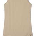 French Toast Girls' Pleated Hem Jumper with Ribbon (7, Khaki)