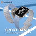 Bandletic Dual Sided Wear Magnetic Silicone Bands Compatible with Apple Watch SE Band 44mm 45mm 46mm 49mm 42mm(Series 3 2 1) Men Women, Sport Straps for iWatch Series 11 10 9 8 7 6 5 4 SE Ultra 3 2 1