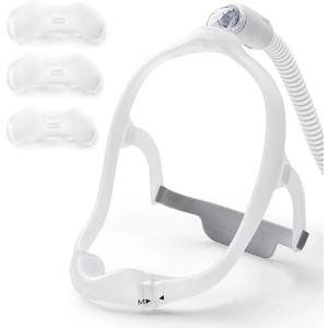 Nasal Frame Assembly for Philips Respironics DreamWear, Upgrade Silicone Soft Sealing Nose Mask Reusable Pillow Supplies with 3 x Pillow
