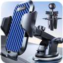 VICSEED Dark Blue Phone Holders for Your Car [Upgraded True Military-Grade Strongest Suction] Cell Phone Mount for Car Dashboard Windshield Vent Truck Boat Stand Adjustable for iPhone Android