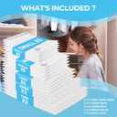 20 Pack Vacuum Storage Bags with Electric Air Pump, Vacuum Sealed Storage Bags (3Cube/3Jumbo/4Large/5Medium/5Small), Space Saver Bag for Clothes, Blanket, Duvets, Pillows, Mattress,Comforters, Travel