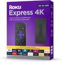 Roku Express 4K 2022 | Streaming Media Player HD/4K/HDR with Smooth Wireless Streaming and Roku Simple Remote with TV Controls, Includes Premium HDMI Cable, Black 