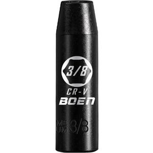 5 x BOEN 1/2" Drive Deep Impact Socket,3/8 Inch Premium Socket,SAE,6 Point,Cr-V Steel with Laser Marking - Strong and Durable (9.5 mm)
