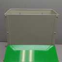 25lb Automatic Chicken Feeders Metal Poultry Feeder no Waste Large Chicken Coop Feeders with Lid Hanging Chicken Feeder Trough for Quail Chickens Ducks Feeder Outside Waterproof Chicken Feeder