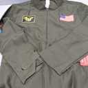 Fun Shack Flight Suit Costume for Men, Air Force Jumpsuit, Mens Fighter Pilot Outfit, Aviation Costume for Adults, Medium